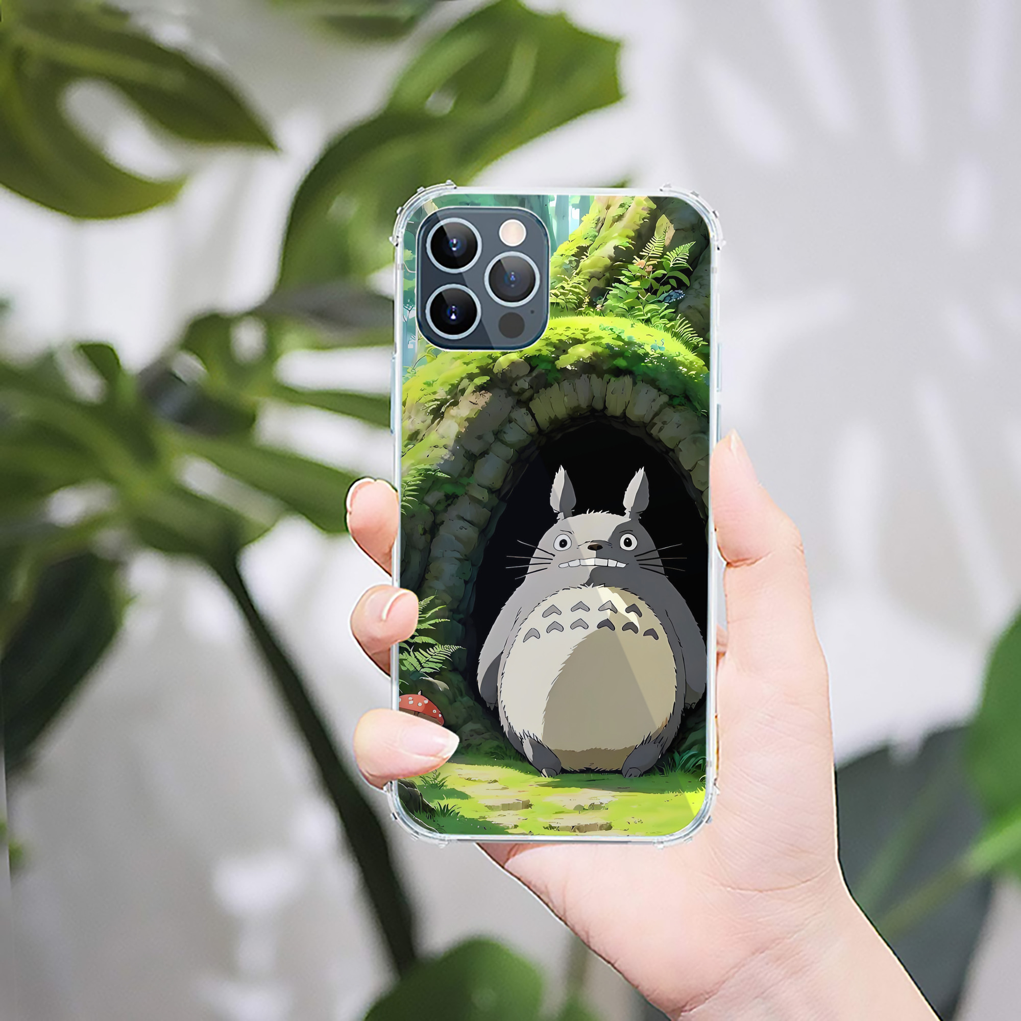 （画像用） となりのトトロ 草壁メイ 草壁サツキ My Neighbor Totoro Satsuki Kusakabe Mei Kusakabe 【iPhone 12シリーズ対応】透明スマホケース（クリアソフトケース）